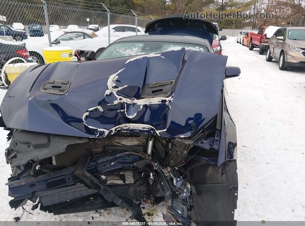 1FA6P8TH3L5129451 2020 FORD MUSTANG Синий Вид щитка приборов