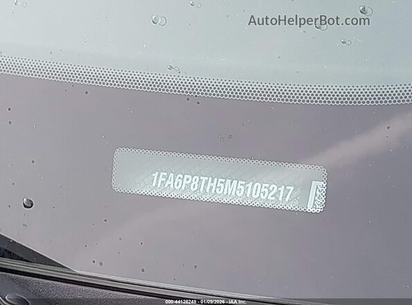 1FA6P8TH5M5105217 2021 FORD MUSTANG Черный 