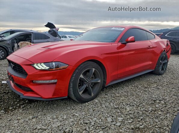 1FA6P8TH5N5145976 2022 FORD MUSTANG Красный Передняя левая четверть