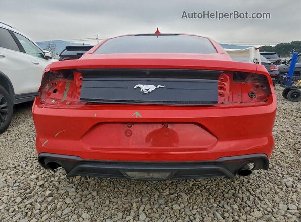 1FA6P8TH5N5145976 2022 FORD MUSTANG Красный Вид сзади