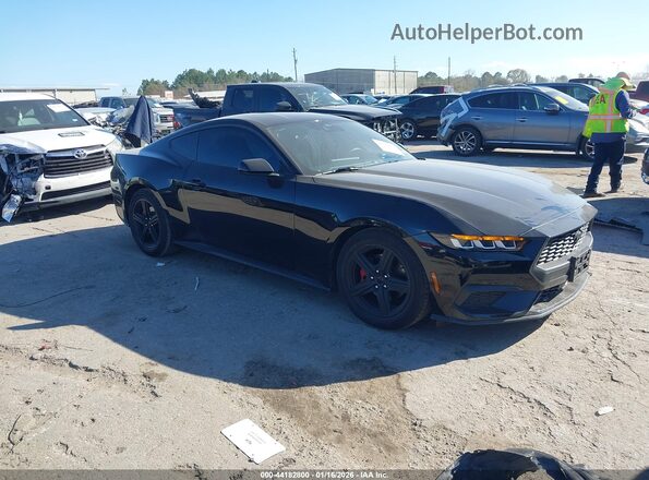 1FA6P8TH6R5127055 2024 FORD MUSTANG Черный Передняя правая четверть