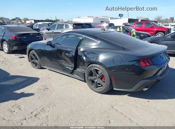 1FA6P8TH6R5127055 2024 FORD MUSTANG Черный Задняя левая четверть