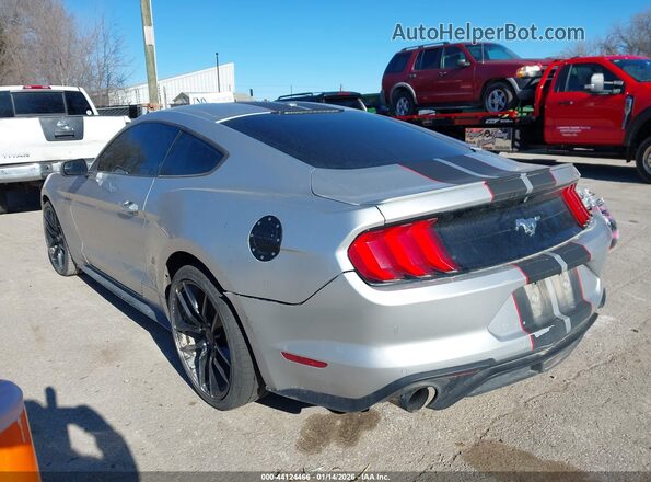 1FA6P8TH9J5157008 2018 FORD MUSTANG Серебряный Задняя левая четверть
