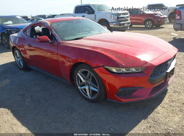 1FA6P8TH9R5141208 2024 FORD MUSTANG Красный Передняя правая четверть