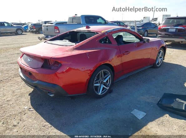 1FA6P8TH9R5141208 2024 FORD MUSTANG Красный Задняя правая четверть