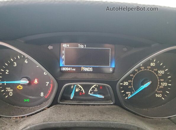 1FADP3FE2JL210140 2018 FORD FOCUS Белый Вид щитка приборов