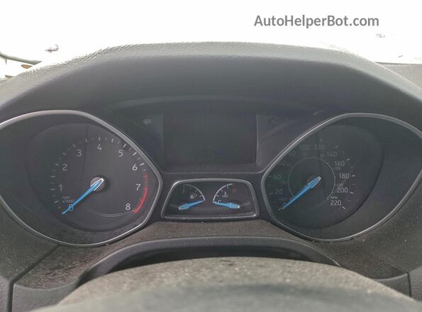1FADP3J24GL303652 2016 FORD FOCUS White Instrument cluster view
