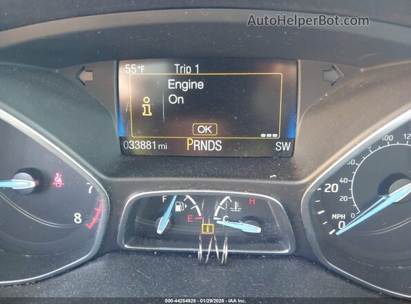 1FADP3KE2GL234596 2016 FORD FOCUS Black უკანა სავარძლების ხედი