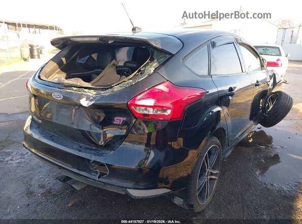 1FADP3L94HL304084 2017 FORD FOCUS ST Черный Задняя правая четверть