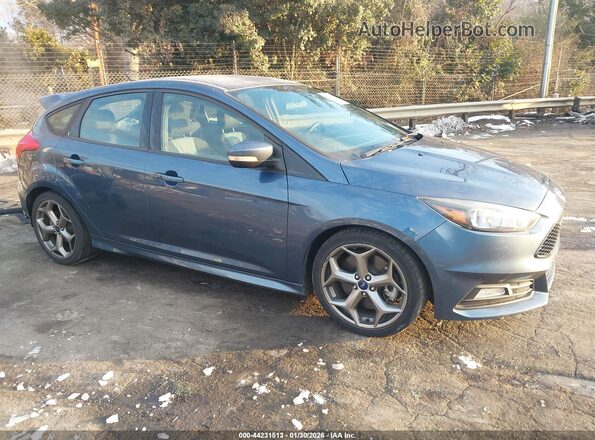 1FADP3L97JL255257 2018 FORD FOCUS ST Синий Вид задней части салона