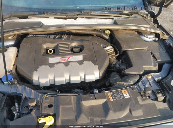 1FADP3L97JL255257 2018 FORD FOCUS ST Синий Вид сзади