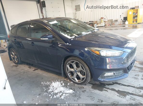 1FADP3L98HL281246 2017 FORD FOCUS ST Синий Вид задней части салона