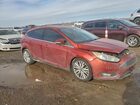 2018 Ford Focus Titanium Темно-бордовый vin: 1FADP3N23JL325126