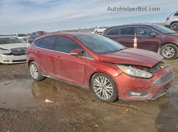 1FADP3N23JL325126 2018 FORD FOCUS Темно-бордовый Передняя правая четверть