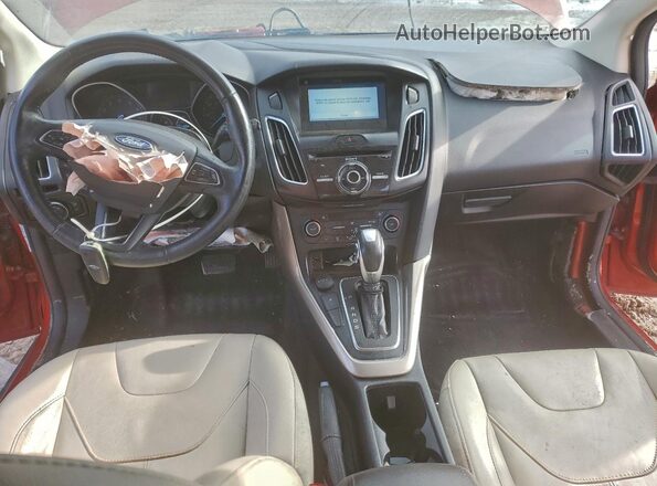 1FADP3N23JL325126 2018 FORD FOCUS Темно-бордовый Вид панели приборов