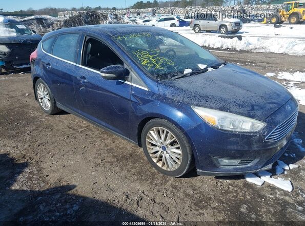 1FADP3N28GL259827 2016 FORD FOCUS Синий Передняя правая четверть