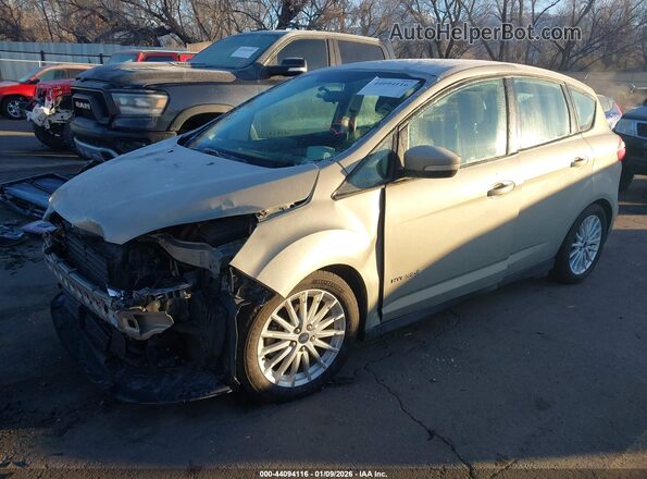 1FADP5AU0GL100254 2016 FORD C-MAX HYBRID Желто-коричневый Передняя левая четверть