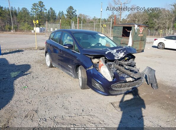 1FADP5BU1GL110919 2016 FORD C-MAX HYBRID Синий Передняя правая четверть