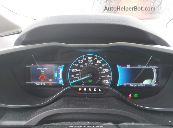 1FADP5BU3GL107228 2016 FORD C-MAX HYBRID Red Widok tylnych siedzeń