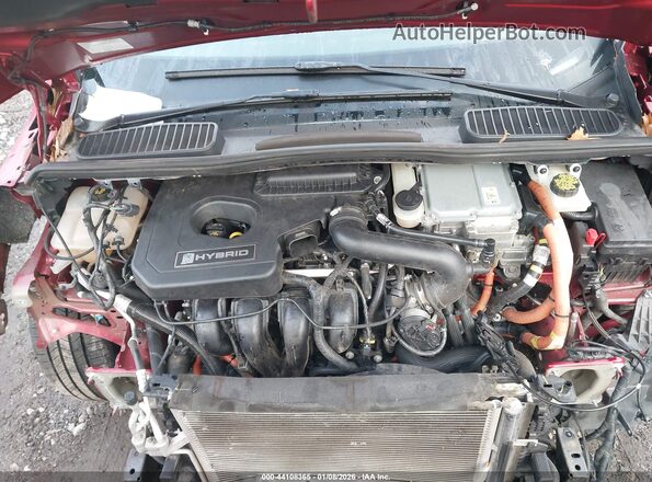 1FADP5BU3GL107228 2016 FORD C-MAX HYBRID Red Widok z tyłu