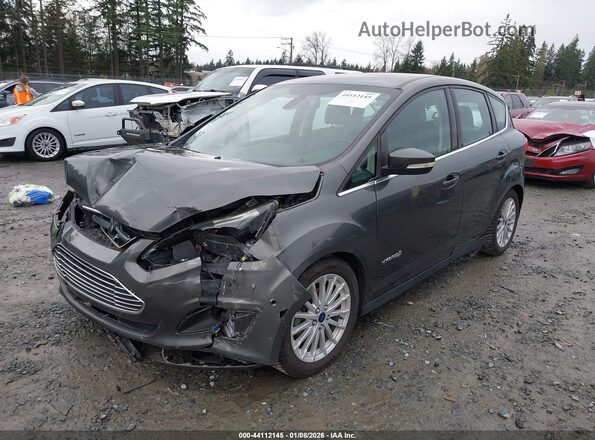1FADP5BU7GL105790 2016 FORD C-MAX HYBRID Серый Передняя левая четверть