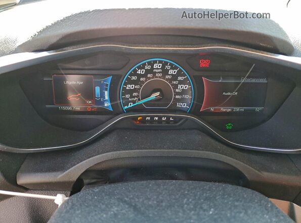 1FADP5BUXGL109512 2016 FORD C-MAX Белый Вид щитка приборов