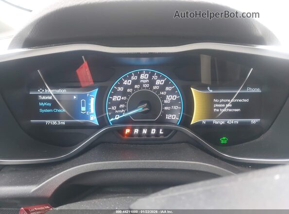 1FADP5CU0GL111350 2016 FORD C-MAX ENERGI White Widok tylnych siedzeń