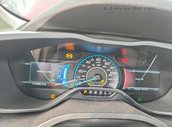 1FADP5CU6GL113281 2016 FORD C-MAX Red Widok zestawu wskaźników