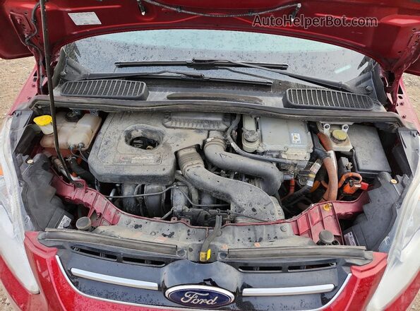 1FADP5CU6GL113281 2016 FORD C-MAX Red Widok wnętrza z tyłu