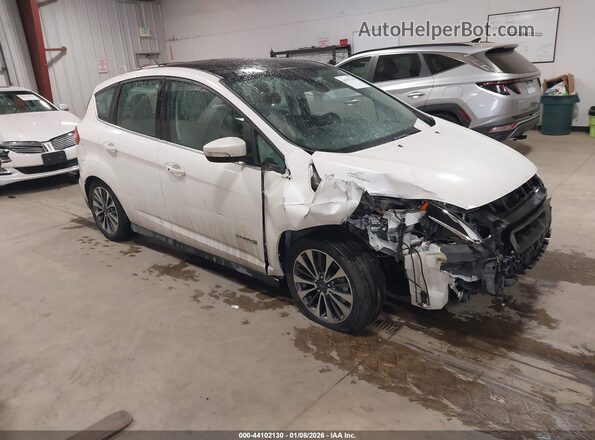 1FADP5DU8JL101901 2018 FORD C-MAX HYBRID Белый Передняя правая четверть