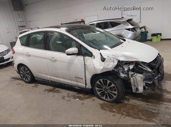 1FADP5DU8JL101901 2018 FORD C-MAX HYBRID Белый Вид задней части салона