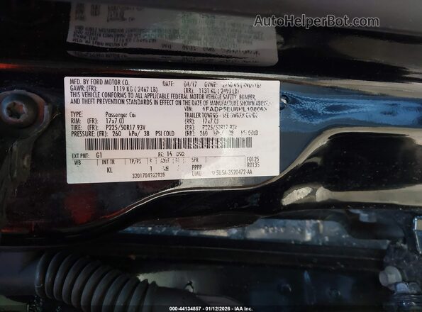 1FADP5EU8HL108663 2017 FORD C-MAX ENERGI Black Vista del compartimento del motor
