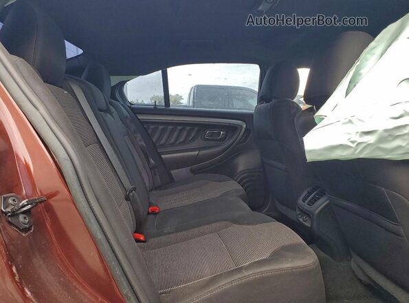 1FAHP2E88GG131130 2016 FORD TAURUS Темно-бордовый Вид задних сидений