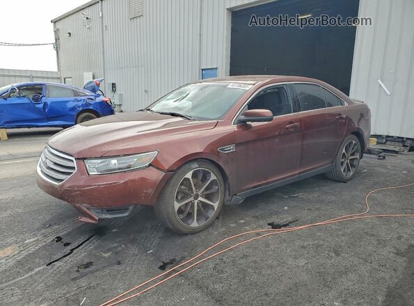 1FAHP2E88GG131130 2016 FORD TAURUS Темно-бордовый Передняя левая четверть