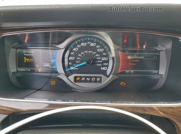 1FAHP2F80HG120980 2017 FORD TAURUS Silver Widok zestawu wskaźników