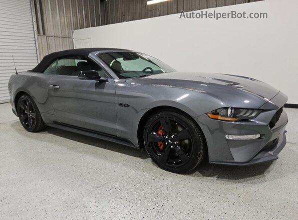 1FATP8FF0M5135397 2021 FORD MUSTANG Серый Передняя правая четверть