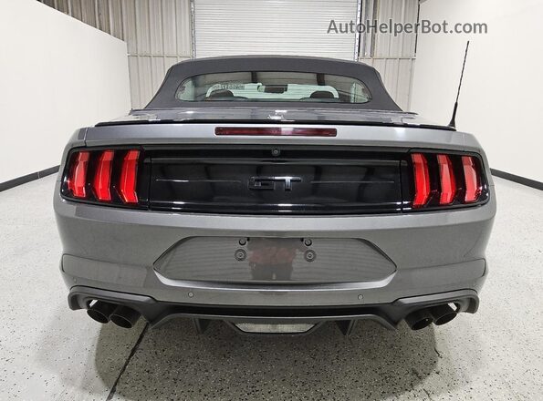 1FATP8FF0M5135397 2021 FORD MUSTANG Серый Вид сзади