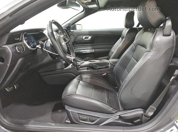 1FATP8FF0M5135397 2021 FORD MUSTANG Серый Вид салона спереди