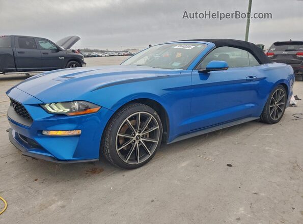 1FATP8UH2K5149660 2019 FORD MUSTANG Синий Передняя левая четверть