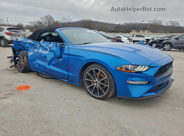 1FATP8UH2K5149660 2019 FORD MUSTANG Синий Передняя правая четверть