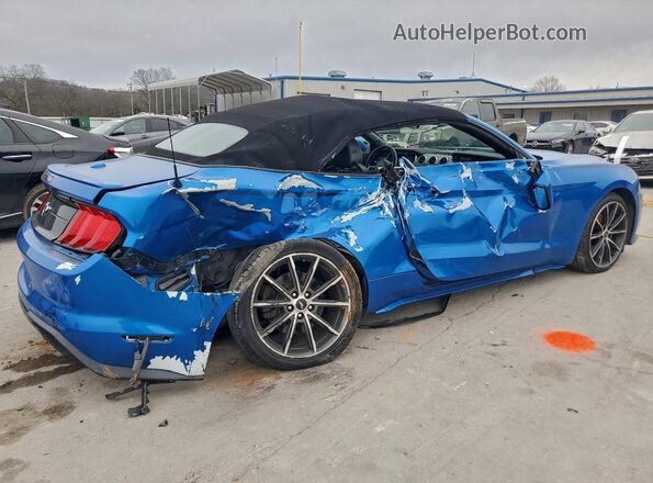1FATP8UH2K5149660 2019 FORD MUSTANG Синий Задняя правая четверть
