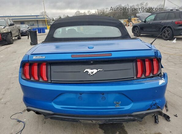 1FATP8UH2K5149660 2019 FORD MUSTANG Синий Вид сзади