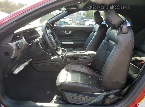 1FATP8UH2N5142339 2022 FORD MUSTANG Red Vista interior delantera