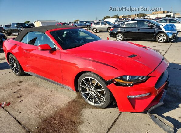 1FATP8UH9K5159876 2019 FORD MUSTANG Красный Передняя правая четверть