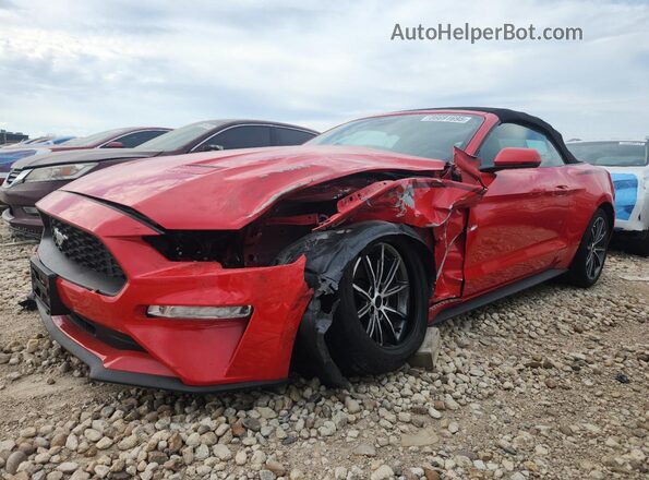 1FATP8UH9K5159876 2019 FORD MUSTANG Красный Передняя левая четверть