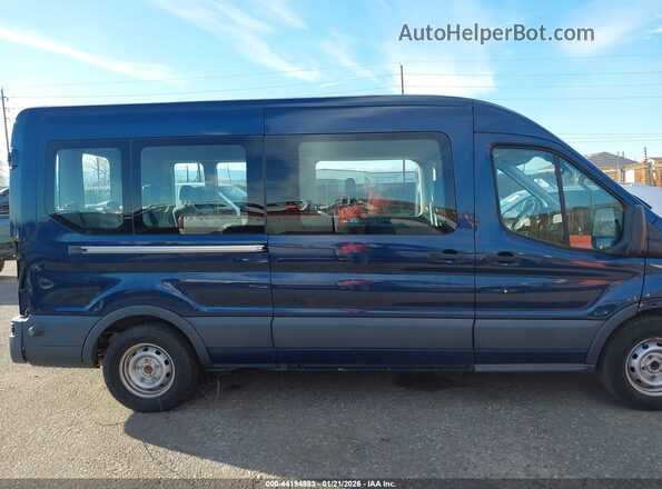 1FBAX2CG3GKB41314 2016 FORD TRANSIT-350 Синий Вид задней части салона