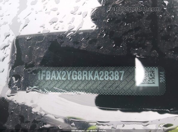 1FBAX2YG8RKA28387 2024 FORD PASSENGER Белый Вид подкапотного пространства