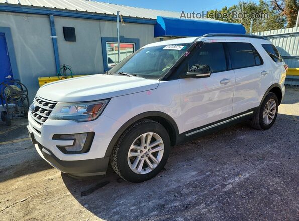 1FM5K7D86GGC57184 2016 FORD FORD EXPLORER White Vista tres cuartos delantera izquierda
