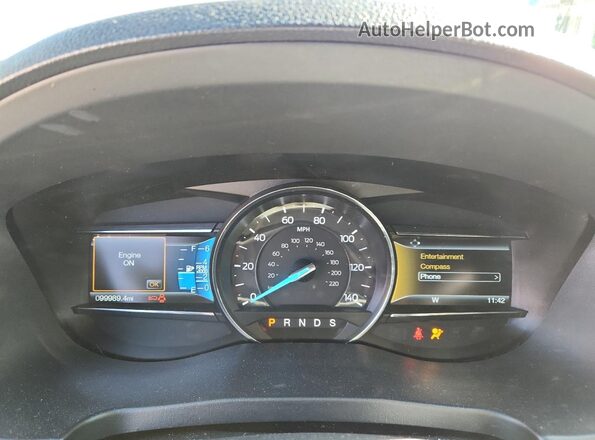1FM5K7D86GGC57184 2016 FORD FORD EXPLORER White Vista del cuadro de instrumentos