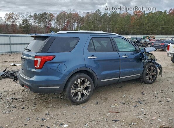 1FM5K7F80KGA84915 2019 FORD FORD EXPLORER Синий Задняя правая четверть
